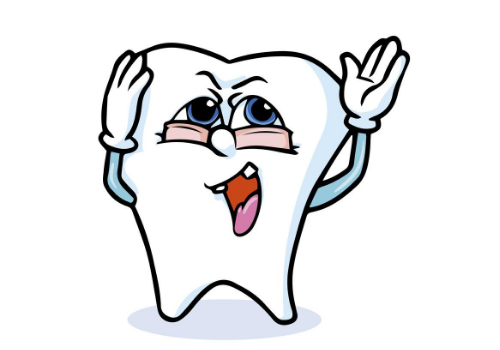 牙齿上有黑黑的抠不下来